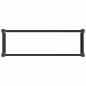 Preview: Hochbeet Schwarz 150 x 50 x 91 cm WPC und Aluminium