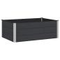 Preview: Hochbeet Schwarz 150 x 100 x 54 cm WPC und Aluminium