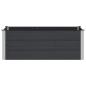 Preview: Hochbeet Schwarz 150 x 100 x 54 cm WPC und Aluminium