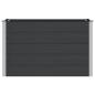 Preview: Hochbeet Schwarz 150 x 100 x 91 cm WPC und Aluminium