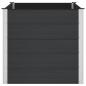 Preview: Hochbeet Schwarz 150 x 100 x 91 cm WPC und Aluminium