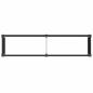 Preview: Hochbeet Schwarz 200 x 50 x 91 cm WPC und Aluminium