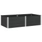 Preview: Hochbeet Schwarz 200 x 100 x 54 cm WPC und Aluminium