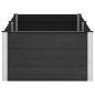 Preview: Hochbeet Schwarz 200 x 100 x 54 cm WPC und Aluminium