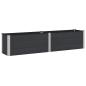 Preview: Hochbeet Schwarz 250 x 50 x 54 cm WPC und Aluminium