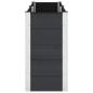 Preview: Hochbeet Schwarz 250 x 50 x 91 cm WPC und Aluminium