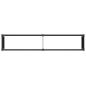 Preview: Hochbeet Schwarz 250 x 50 x 91 cm WPC und Aluminium