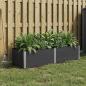 Preview: ARDEBO.de - Hochbeet Schwarz 250 x 100 x 54 cm WPC und Aluminium