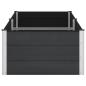 Preview: Hochbeet Schwarz 250 x 100 x 54 cm WPC und Aluminium