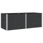Preview: Hochbeet Schwarz 250 x 100 x 91 cm WPC und Aluminium