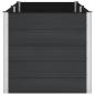 Preview: Hochbeet Schwarz 250 x 100 x 91 cm WPC und Aluminium