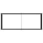 Preview: Hochbeet Schwarz 250 x 100 x 91 cm WPC und Aluminium