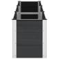 Preview: Hochbeet Schwarz 300 x 50 x 54 cm WPC und Aluminium