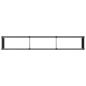 Preview: Hochbeet Schwarz 300 x 50 x 54 cm WPC und Aluminium