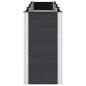 Preview: Hochbeet Schwarz 300 x 50 x 91 cm WPC und Aluminium