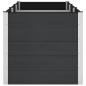 Preview: Hochbeet Schwarz 300 x 100 x 91 cm WPC und Aluminium