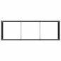 Preview: Hochbeet Schwarz 300 x 100 x 91 cm WPC und Aluminium