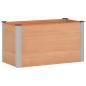 Preview: Hochbeet Braun 100 x 50 x 54 cm WPC und Aluminium