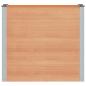 Preview: Hochbeet Braun 100 x 50 x 91 cm WPC und Aluminium