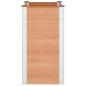 Preview: Hochbeet Braun 100 x 50 x 91 cm WPC und Aluminium