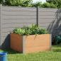 Preview: ARDEBO.de - Hochbeet Braun 100 x 100 x 54 cm WPC und Aluminium
