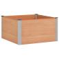 Preview: Hochbeet Braun 100 x 100 x 54 cm WPC und Aluminium