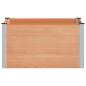 Preview: Hochbeet Braun 100 x 100 x 54 cm WPC und Aluminium