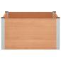 Preview: Hochbeet Braun 100 x 100 x 54 cm WPC und Aluminium