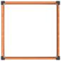 Preview: Hochbeet Braun 100 x 100 x 54 cm WPC und Aluminium