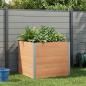Preview: ARDEBO.de - Hochbeet Braun 100 x 100 x 91 cm WPC und Aluminium