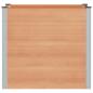 Preview: Hochbeet Braun 100 x 100 x 91 cm WPC und Aluminium