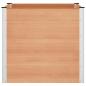 Preview: Hochbeet Braun 100 x 100 x 91 cm WPC und Aluminium
