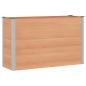 Preview: Hochbeet Braun 150 x 50 x 91 cm WPC und Aluminium