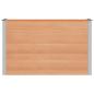 Preview: Hochbeet Braun 150 x 50 x 91 cm WPC und Aluminium