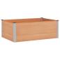 Preview: Hochbeet Braun 150 x 100 x 54 cm WPC und Aluminium