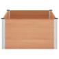 Preview: Hochbeet Braun 150 x 100 x 54 cm WPC und Aluminium