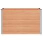 Preview: Hochbeet Braun 150 x 100 x 91 cm WPC und Aluminium