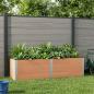 Preview: ARDEBO.de - Hochbeet Braun 200 x 50 x 54 cm WPC und Aluminium