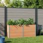 Preview: ARDEBO.de - Hochbeet Braun 200 x 50 x 91 cm WPC und Aluminium