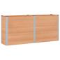 Preview: Hochbeet Braun 200 x 50 x 91 cm WPC und Aluminium