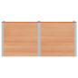 Preview: Hochbeet Braun 200 x 50 x 91 cm WPC und Aluminium
