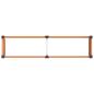 Preview: Hochbeet Braun 200 x 50 x 91 cm WPC und Aluminium