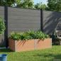 Preview: ARDEBO.de - Hochbeet Braun 200 x 100 x 54 cm WPC und Aluminium