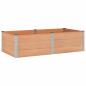 Preview: Hochbeet Braun 200 x 100 x 54 cm WPC und Aluminium