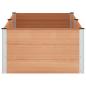 Preview: Hochbeet Braun 200 x 100 x 54 cm WPC und Aluminium