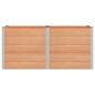Preview: Hochbeet Braun 200 x 100 x 91 cm WPC und Aluminium