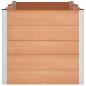Preview: Hochbeet Braun 200 x 100 x 91 cm WPC und Aluminium