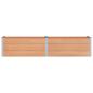 Preview: Hochbeet Braun 250 x 50 x 54 cm WPC und Aluminium