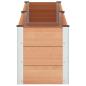 Preview: Hochbeet Braun 250 x 50 x 54 cm WPC und Aluminium