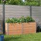 Preview: ARDEBO.de - Hochbeet Braun 250 x 50 x 91 cm WPC und Aluminium
